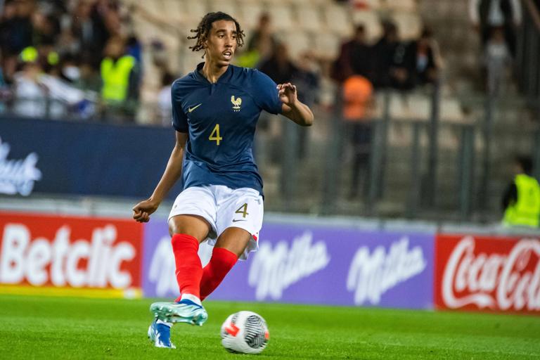 Leny Yoro Equipe de France U21, U 21 FOOTBALL : France U21 vs Chypre U21 - Qualification Championnat d Europe U21 - 17/10/2023 BaptisteAutissier/Panoramic PUBLICATIONxNOTxINxFRAxBEL